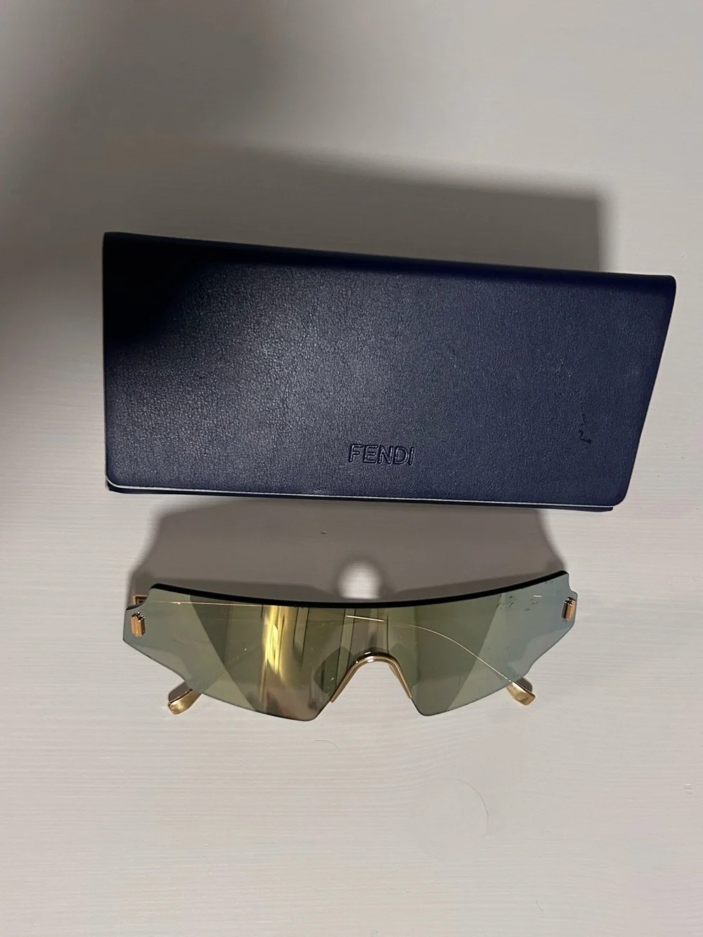 Fendi Shield Mirrored Sunglasses